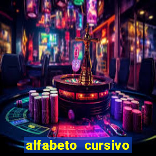 alfabeto cursivo pontilhado para imprimir pdf